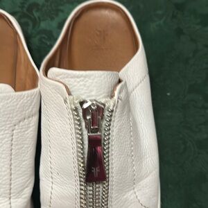 Frye Women's White Leather Slip-On Shoes